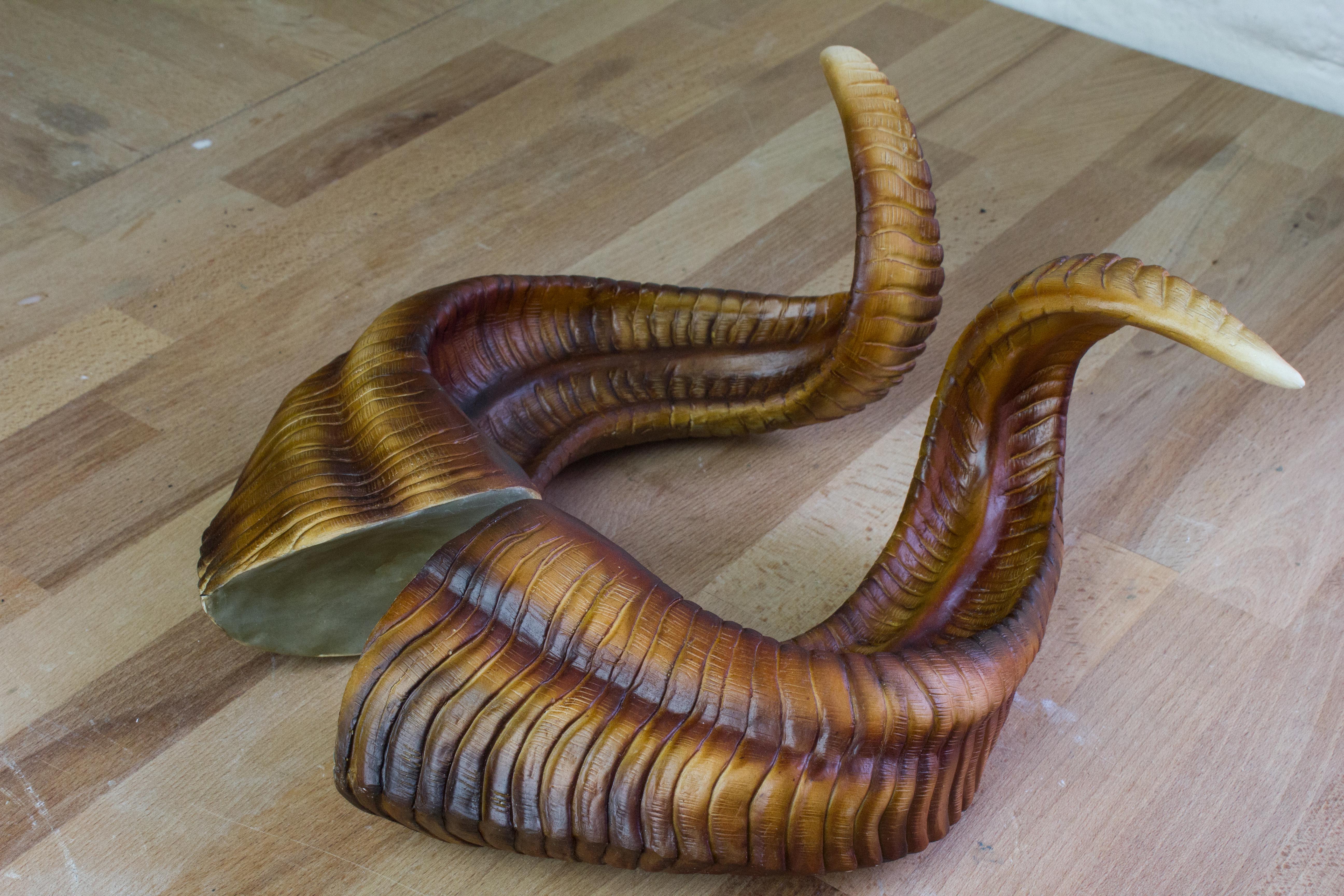 Big Ram Horns Handmade Color Honey Lightning Cosplay